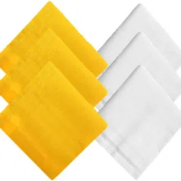 QUEERY Cotton 6 Pieces Hanky ["Multicolor"] Handkerchief-image-13