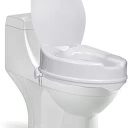 neosafe Ideal for Handicap, Knee Patients, Old Senior Citizen, 6 Inch Portable Plastic Toilet Commode Seat Raiser Elevator Extension with lid Western Commode-picture-19