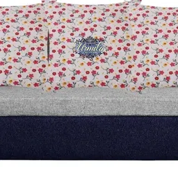 urmila creation 2 Bolster 3 Cushion Microfibre Floral Bolster Pack of 5 image 3