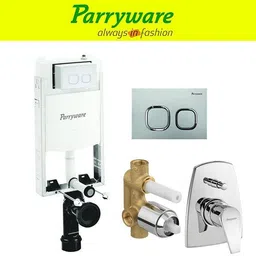 parryware Half Frame Concealed Cistern, with divater body upper edge set of 1 pic 238 Dual Flush Tank-picture-23