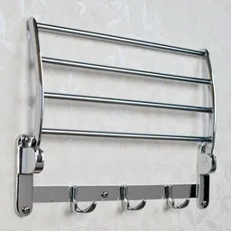 keepwell KWFOLDTR18R Silver Towel Holder image 3