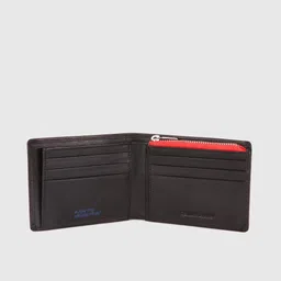 wrogn Men Black Genuine Leather Wallet - Regular Size image 4