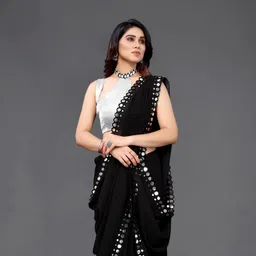 vivan fab Embellished Bollywood Georgette Saree image 2