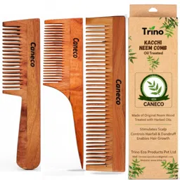 Neem Oil Infused Comb | Wooden Hair Comb Set of 3-image-74