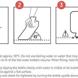 mezire Rubber Hot Water Bottle Bag Warm Relaxing Heat Cold Water Warm Bags Non-Electrical Rubber-1 L heat therapy treatment 1 L Hot Water Bag  (Multicolor) Non Electric Water Bag 1 L Hot Water Bag image 3