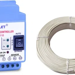 SKYLET SINGLE PHASE WATER LEVEL CONTROLLER WITH 20 METER (0.5*3 CORE) CABLE PACK OF 1 Wired Sensor Security System image 5