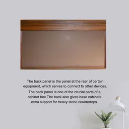 speciality panels 3 Doors Modular Wall Cabinet with Organizer Shelf & Termites Resistance Engineered Wood Close Book Shelf image 4