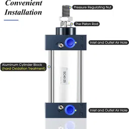 invento Package Content : 2 x SC 40x25 Pneumatic Cylinder Automotive Electronic Hobby Kit image 4