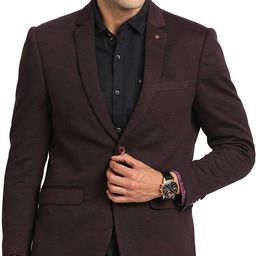 turtle Men Self Design Single Breasted Casual Blazer-picture-41