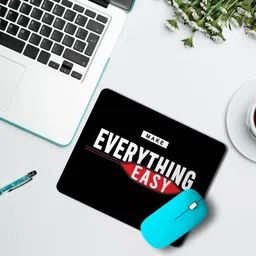 Flair Print Visibee Everything easy Designer Gaming Non-Slip Rubber Base Mouse Pad for Laptop/Computer (23 cm x 19 cm) MP415 Non Slip Base Mousepad image 3