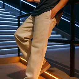 glossy Men Straight Fit Mid Rise White Jeans-picture-34