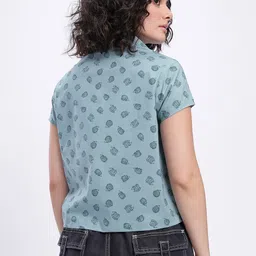 glitchez Women Regular Fit Printed Casual Shirt image 4