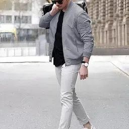 trendslifestyle Men Solid Biker/Riding Jacket image 4