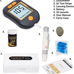 control d Advanced Blood Sugar Testing Monitor Glucometer image 3