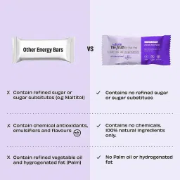 The Whole Truth - Energy Bars | Peanut Choco Fudge | Pack of 6 x 40g | Dairy Free and Sugarfree | No Artificial Sweetener | Vegan | No Preservatives | All Natural | Healthy Snacks image 5