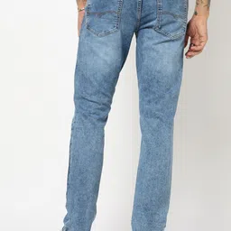 blue buddha Men Slim Mid Rise Blue Jeans image 2