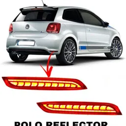 rohaneshop Volkswagen Polo Reflector 4 Function Matrix with Indicator Waterproof Type - A Car Reflector Light image 5