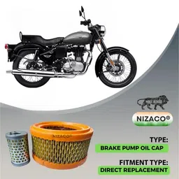 Nizaco Bullet Heavy Duty Air Filter & Oil Filter Combo Pack For Bullet Standard Electra Classic 350 & 500 cc image 3