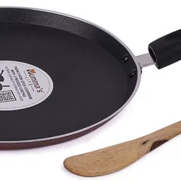 Non Stick Dosa Tawa with Sturdy Riveted and Bakelite Handle 25CM (Red) Tawa 25 cm diameter-image-99