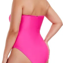 daddy come WOMEN SWIMMING SUIT SOLD Solid Women Swim-dress Pink Swimsuit image 3