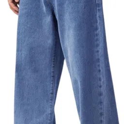 m q denim Men Loose Fit Mid Rise Blue Jeans-picture-12