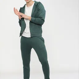 highlander Men Full Sleeve Solid Hooded Sweatshirt image 5