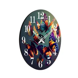 olive tree Erika Multicolour Engineered Wood Wall Clock image 5