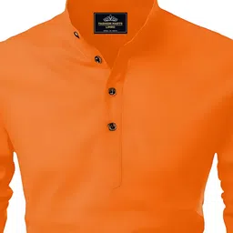 kavyangle creation Men Solid Cotton Blend Straight Kurta image 2