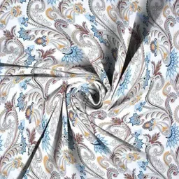 la mantta 250 TC Cotton King Floral Fitted (Elastic) Bedsheet image 3