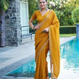 sita Embellished Bollywood Silk Blend, Pure Silk Saree-picture-16