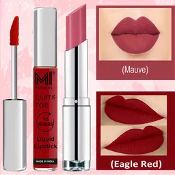 MI FASHION Set of Pout Perfection Liquid Lipstick 3.5ml & Creamy Matte Lipstick 3.5g image 4