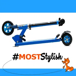 bbg FK_Foldable & Height Adjustable Handle Scooter | 5 to 10 Years | 50 KG CAPACITY image 2