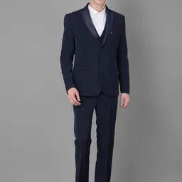 canary london Men 3-Piece Formal Suit Solid Suit-picture-36