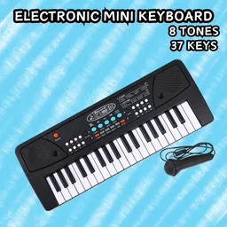 guggu (Piano Keyboard) Toy with 37 Key, Recording and Mic, Adapter for DC Power H432 (Piano Keyboard) Toy with 37 Key, Recording and Mic, Adapter for DC Power H432 Analog Portable Keyboard-picture-12