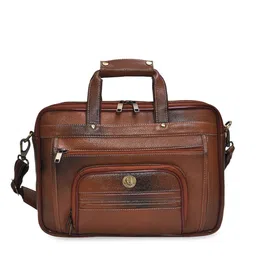 HiLEDER Unisex Pure Leather Laptop Bag-image-15