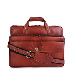 HiLEDER Unisex Pure Leather Laptop Bag-image-10