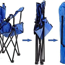 Burmy Lightweight Folding Portable Chair with Cup Holder for Camping, Caravanning, Festivals, Gardens, BBQs, Fishing and The Beach (Multicolor) image 4