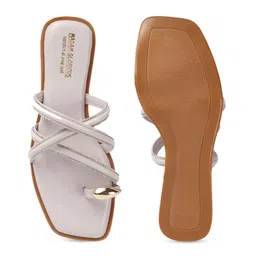 madam glorious Women Embellished One Toe Flats image 2