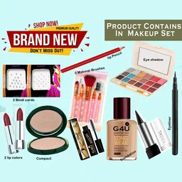 G4U 16 Piece Complete Makeup Kit for womenGlamour Essentials Festive Makeup Set 6 image 3