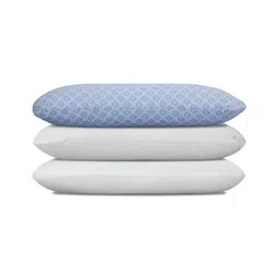 Dormyo White Memory Foam Filled Faux Velvet Breathable Sleep Pillow image 4