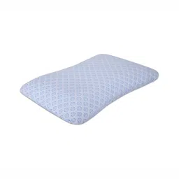 Dormyo White Memory Foam Filled Faux Velvet Breathable Sleep Pillow image 2