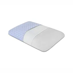 Dormyo White Memory Foam Filled Faux Velvet Breathable Sleep Pillow image 3