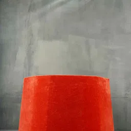 Grated Ginger Orange Solid Handcrafted Frustum Table Lamp-image-0