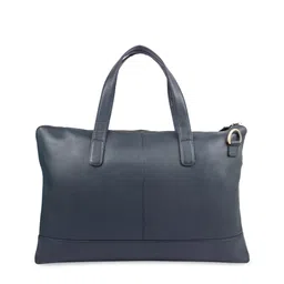 Kara Unisex Navy Blue Solid Laptop Sleeve With A Pouch image 3