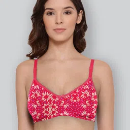 LYRA Pack Of 2 Printed Combed Cotton Wirefree Secret Support Bra with Detachable Strap image 4