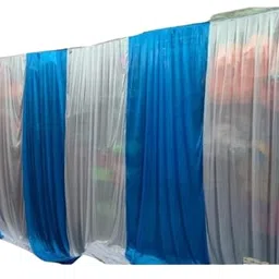 BMLP Tent Parda Lycra Perfect for Gatherings Weddings and Garden Parties Stylish Shelter for Unforgettable Occasions (15 * 10 Feet Blue and White) image 1