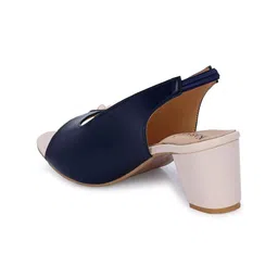 KARADDI Colourblocked Block Peep Toes image 4