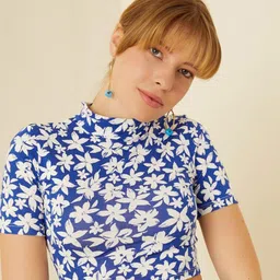 TANDUL Floral Print Crop Top-picture-37