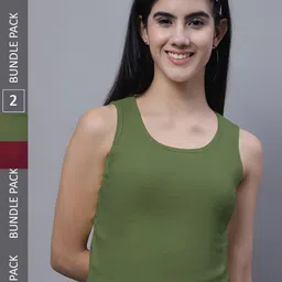 FBAR Pack of 2 Ribbed Cotton Tank Tops-picture-33