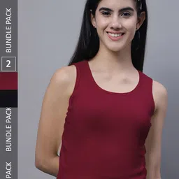 FBAR Pack of 2 Ribbed Cotton Tank Tops-picture-41